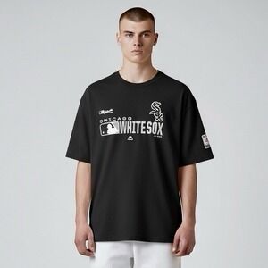MAJESTIC CHICAGO WHITE SOX MENS XXL 2X T SHIRT BLACK